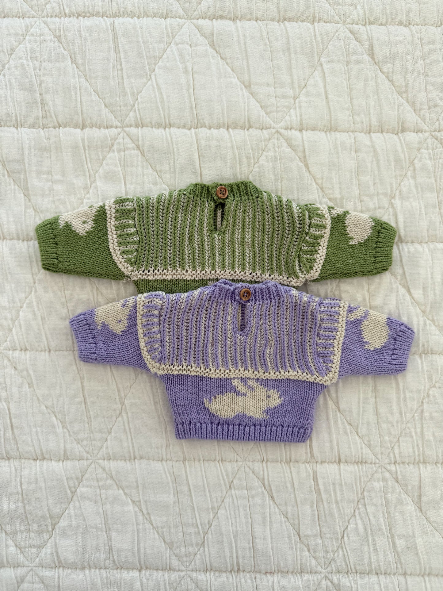 doll knit sweater | moss bunny