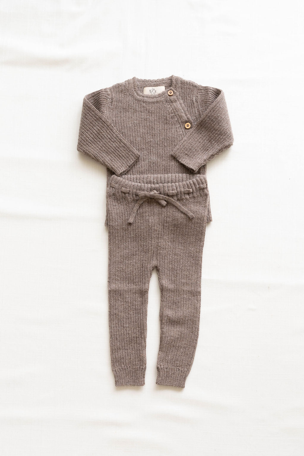 baby alpaca pants - oat
