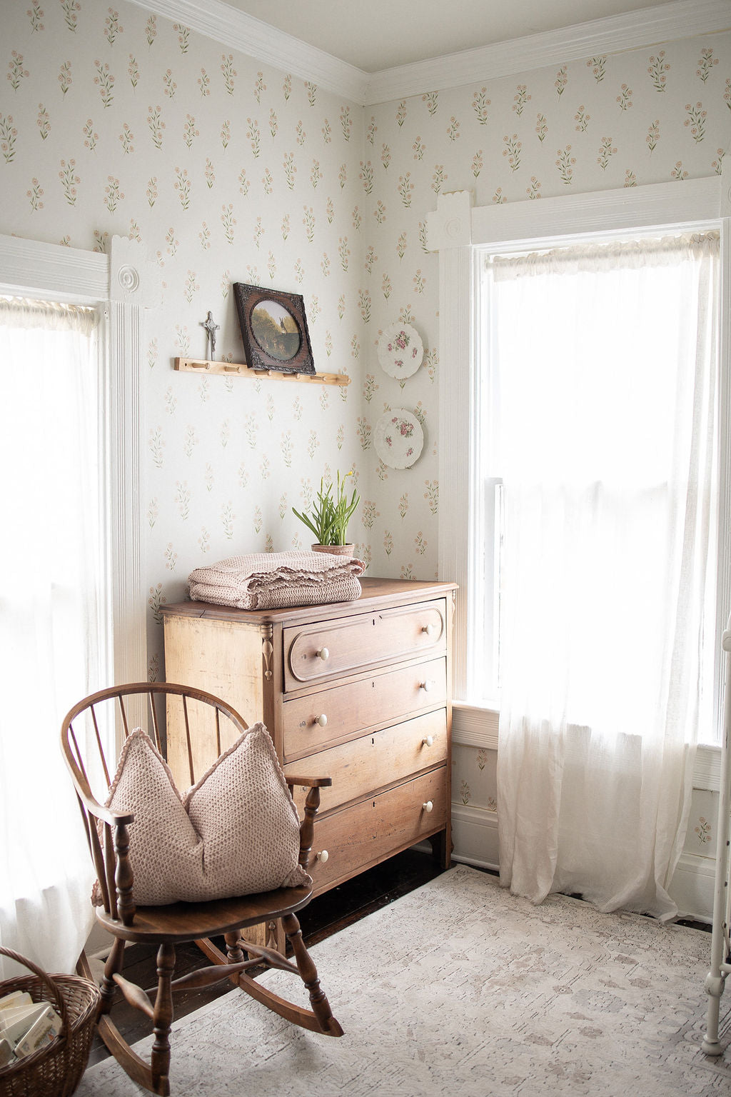 cozy waffle pillowcase - petal