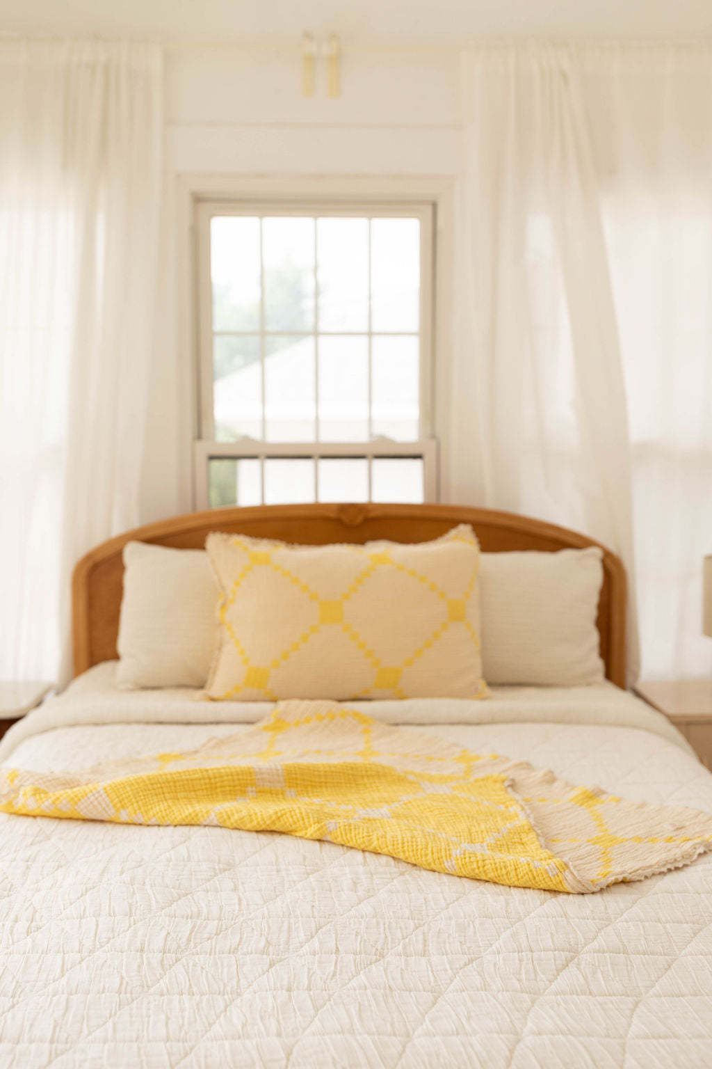 layered gauze pillowcase - butter