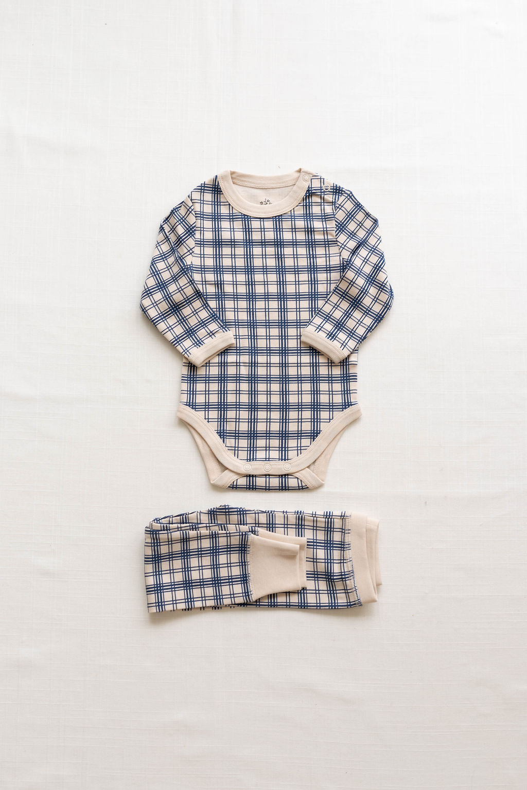 rib home pant | french plaid