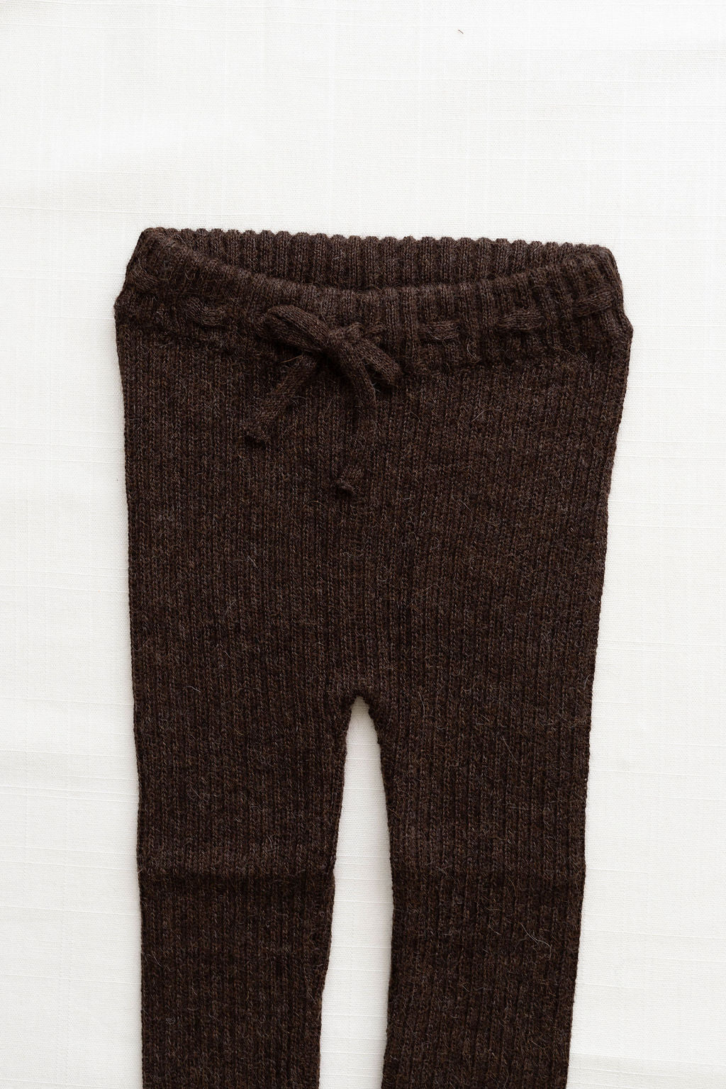 baby alpaca pants - chestnut