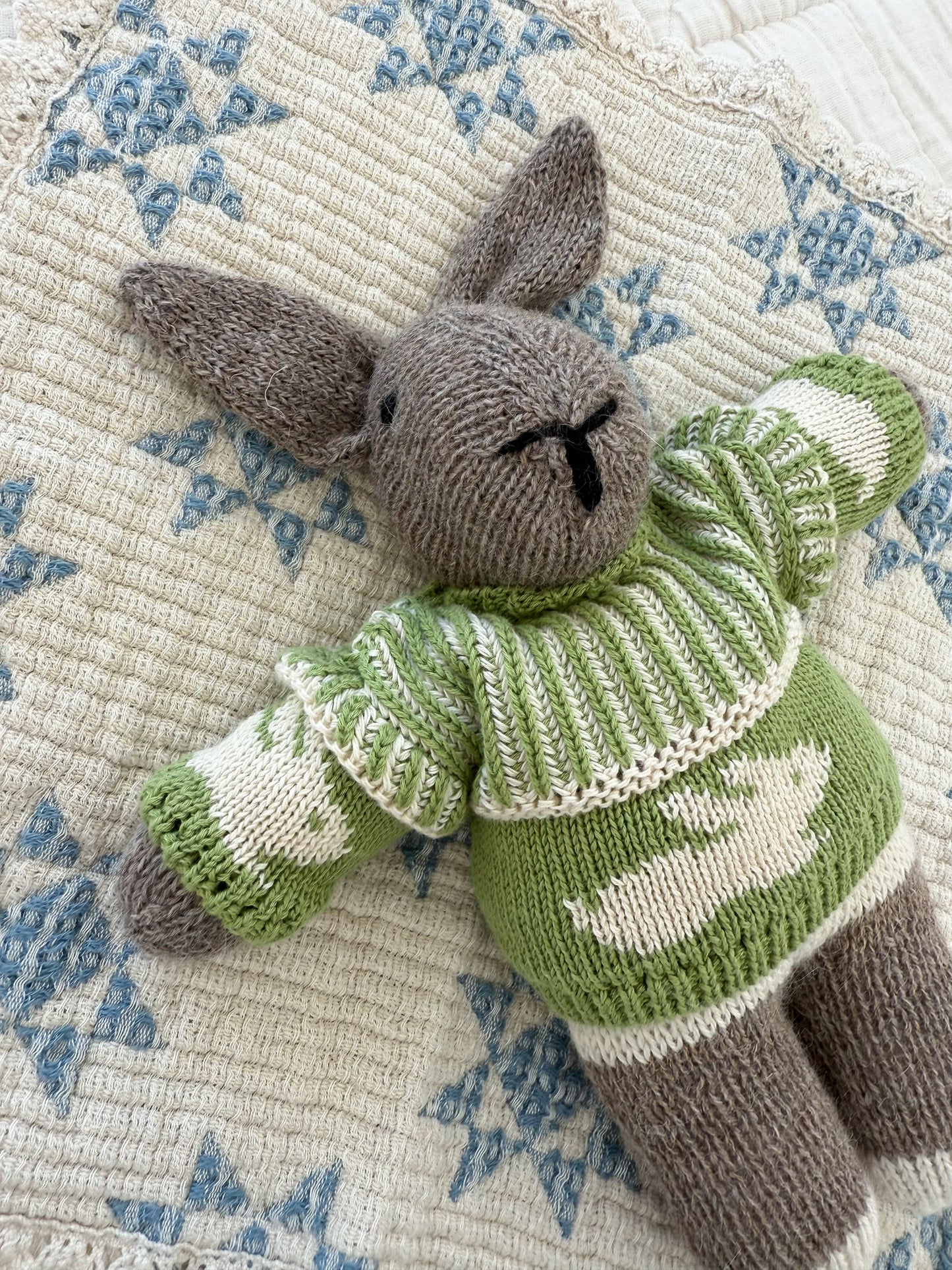 doll knit sweater | moss bunny