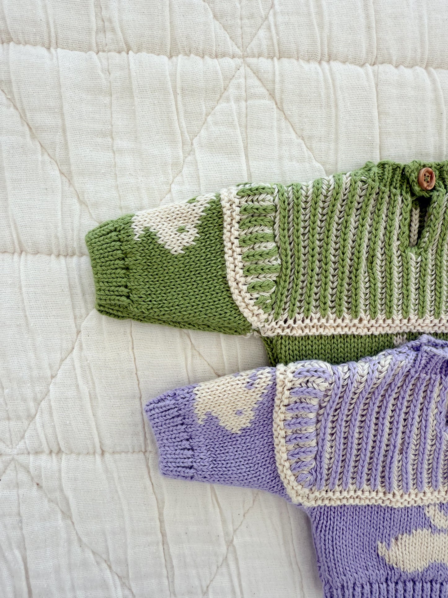 doll knit sweater | moss bunny