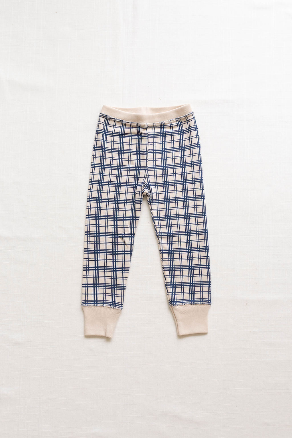 rib home pant | french plaid