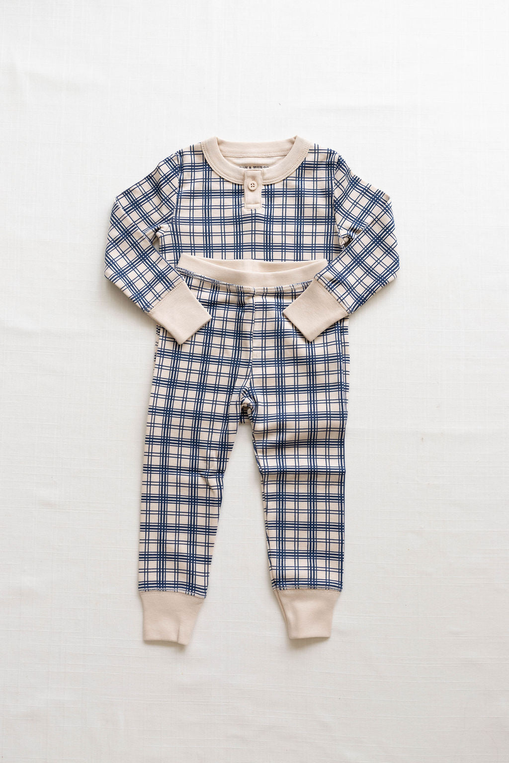 rib home pant | french plaid