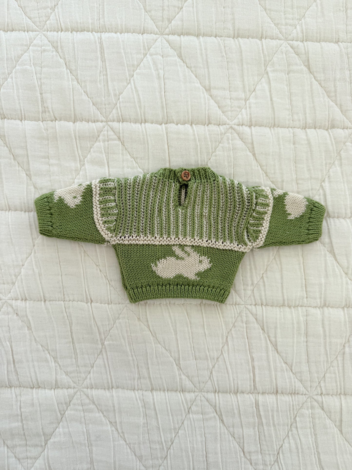 doll knit sweater | moss bunny