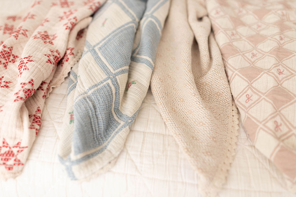 patchwork blanket - bow