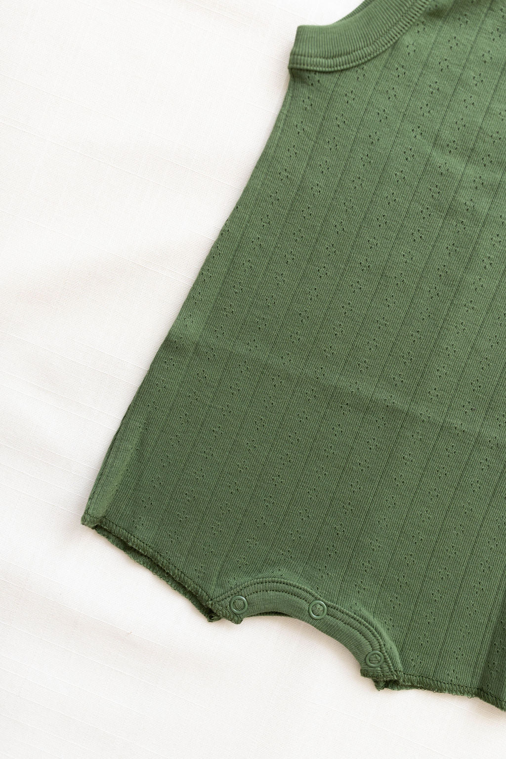 chunky romper | pointelle - clover