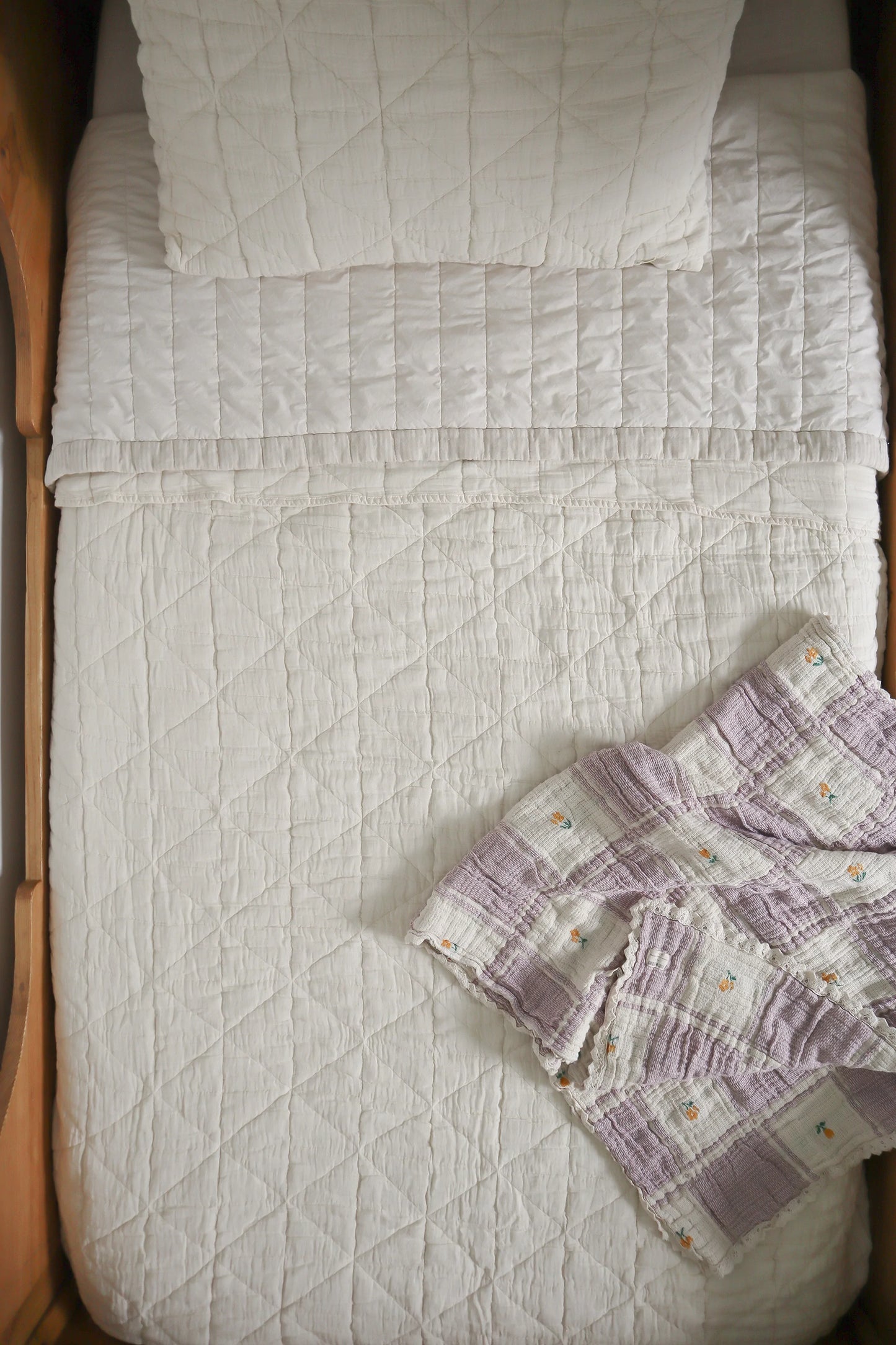 quilted blanket | twin - natural