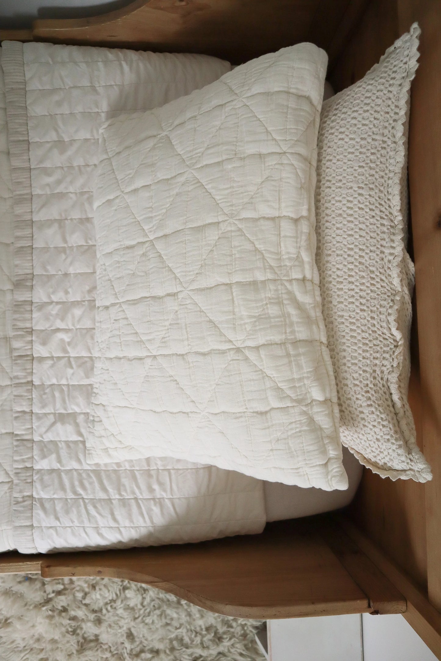 quilted pillowcase - natural
