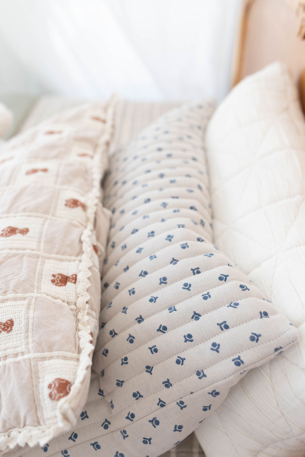 quilted pillowcase - natural