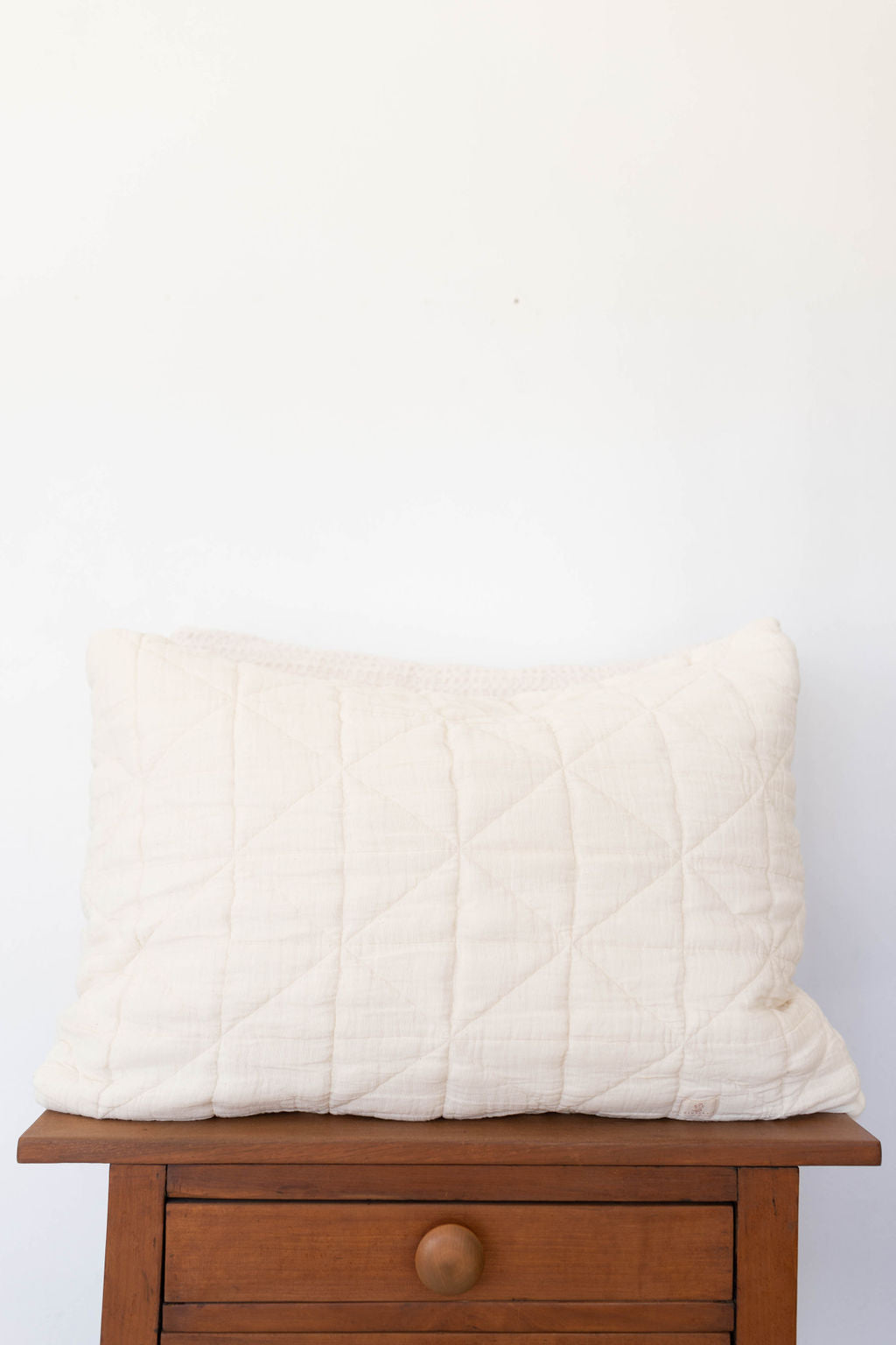 quilted pillowcase - natural