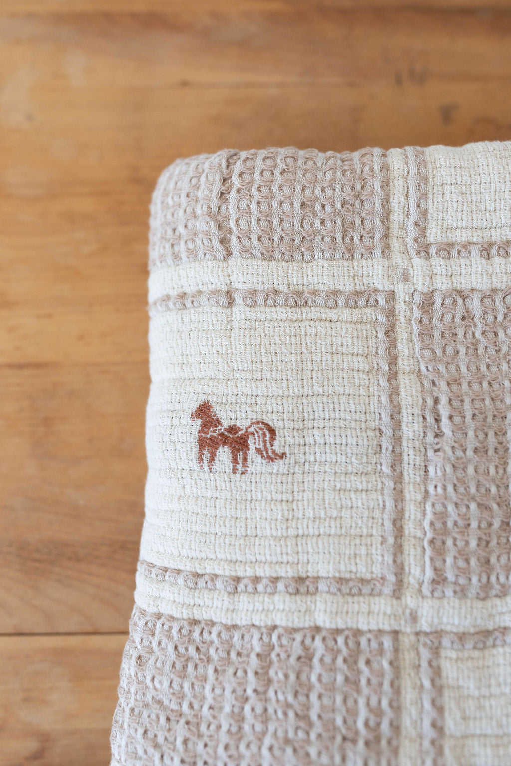 patchwork pillowcase - pony