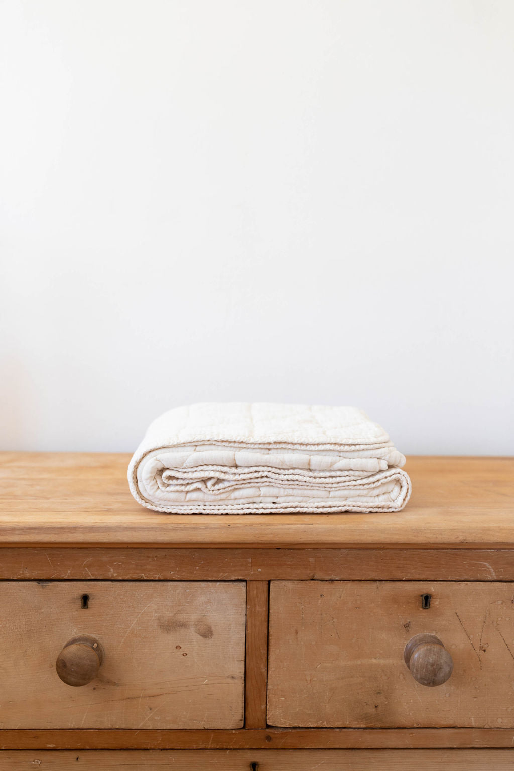 quilted blanket | crib - natural