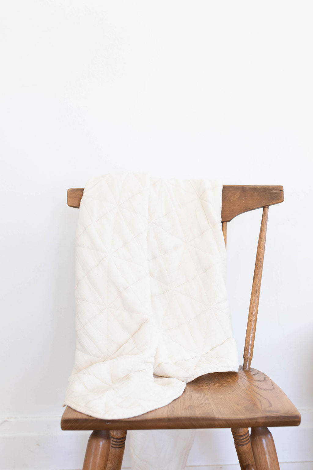 quilted blanket | crib - natural