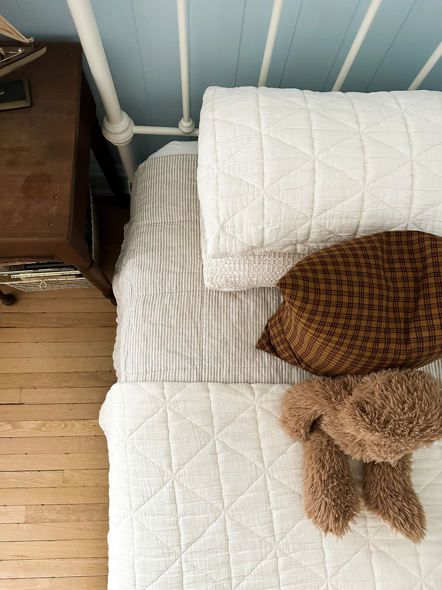 quilted blanket | twin - natural