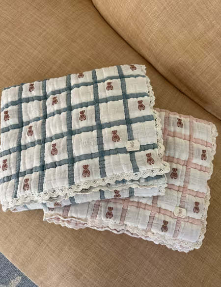 keepsake quilt - teddy bluebelle
