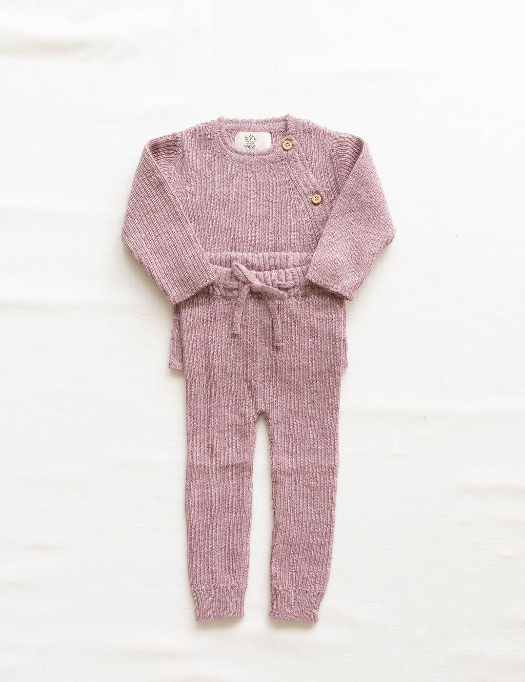 baby alpaca pants - rose