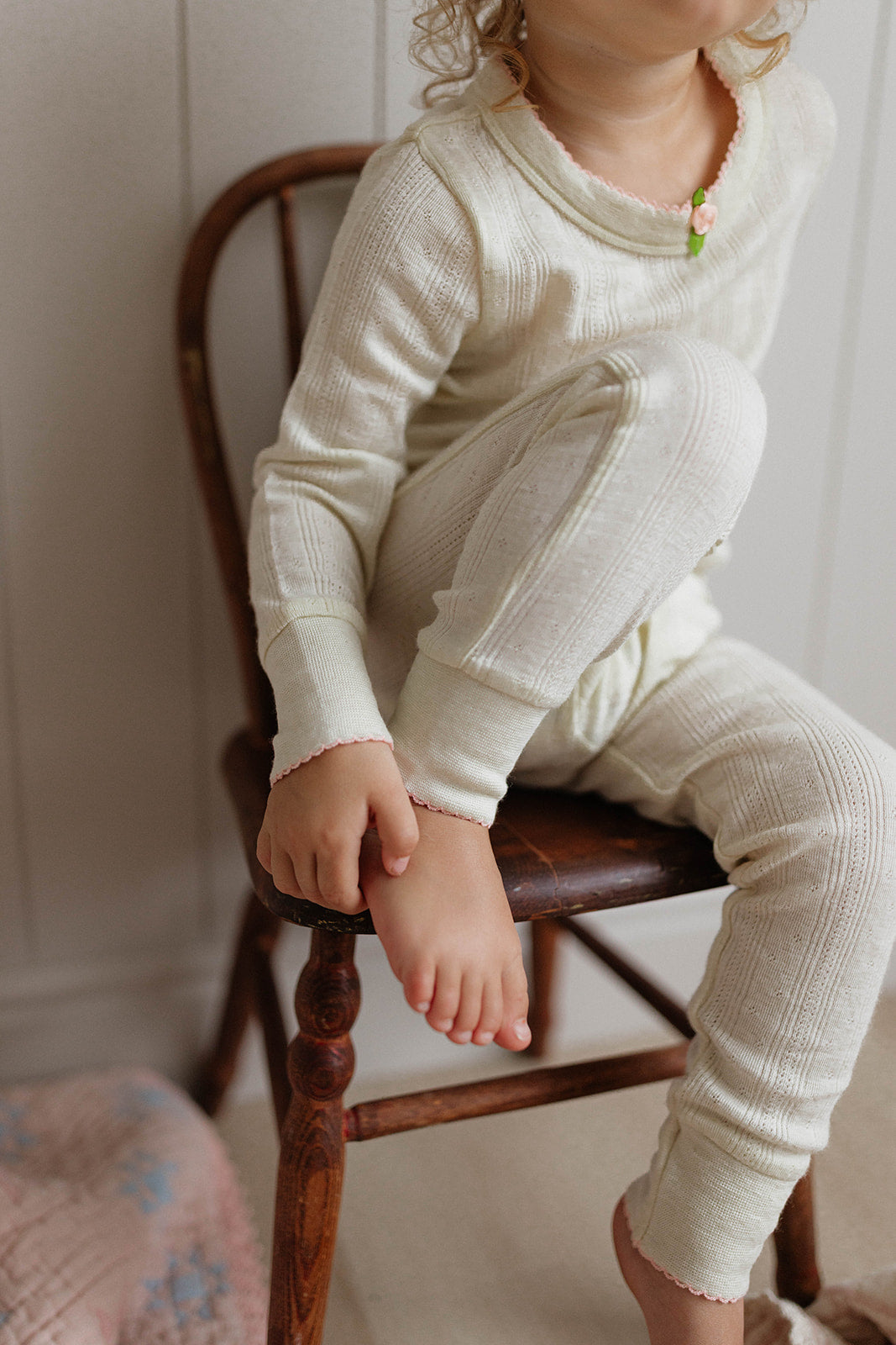 rose pant | merino wool - buttercream