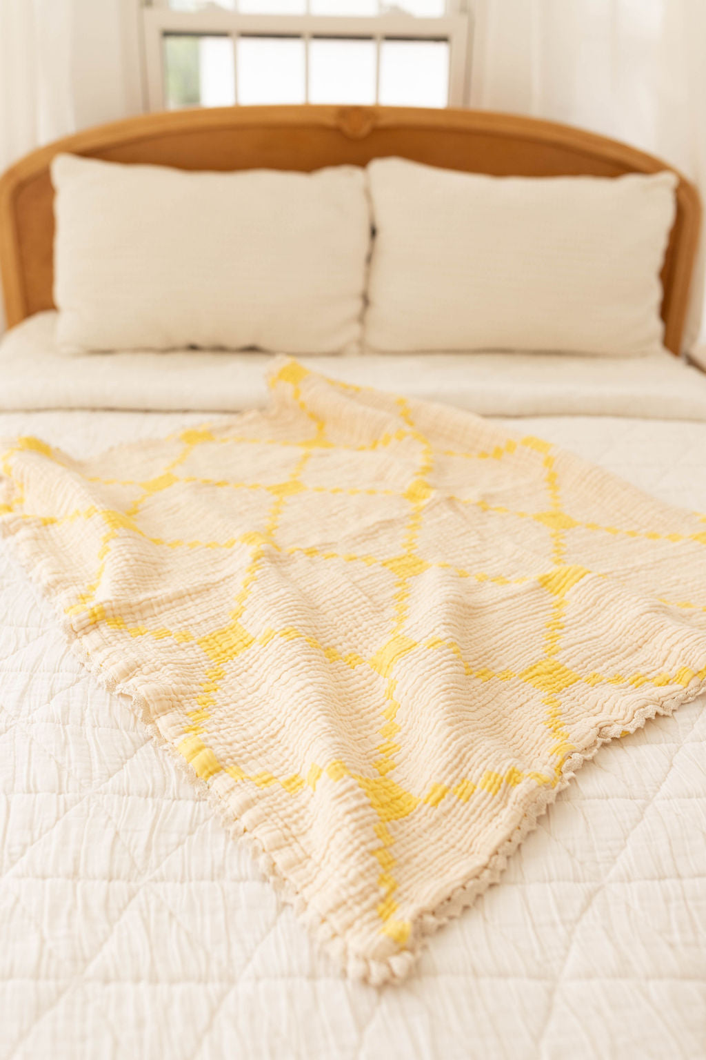 layered gauze blanket - butter