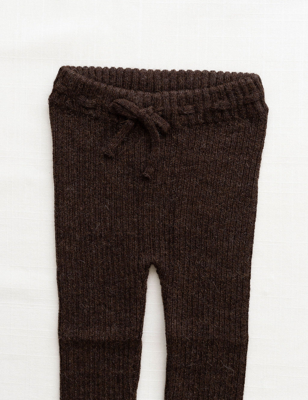 baby alpaca pants - chestnut
