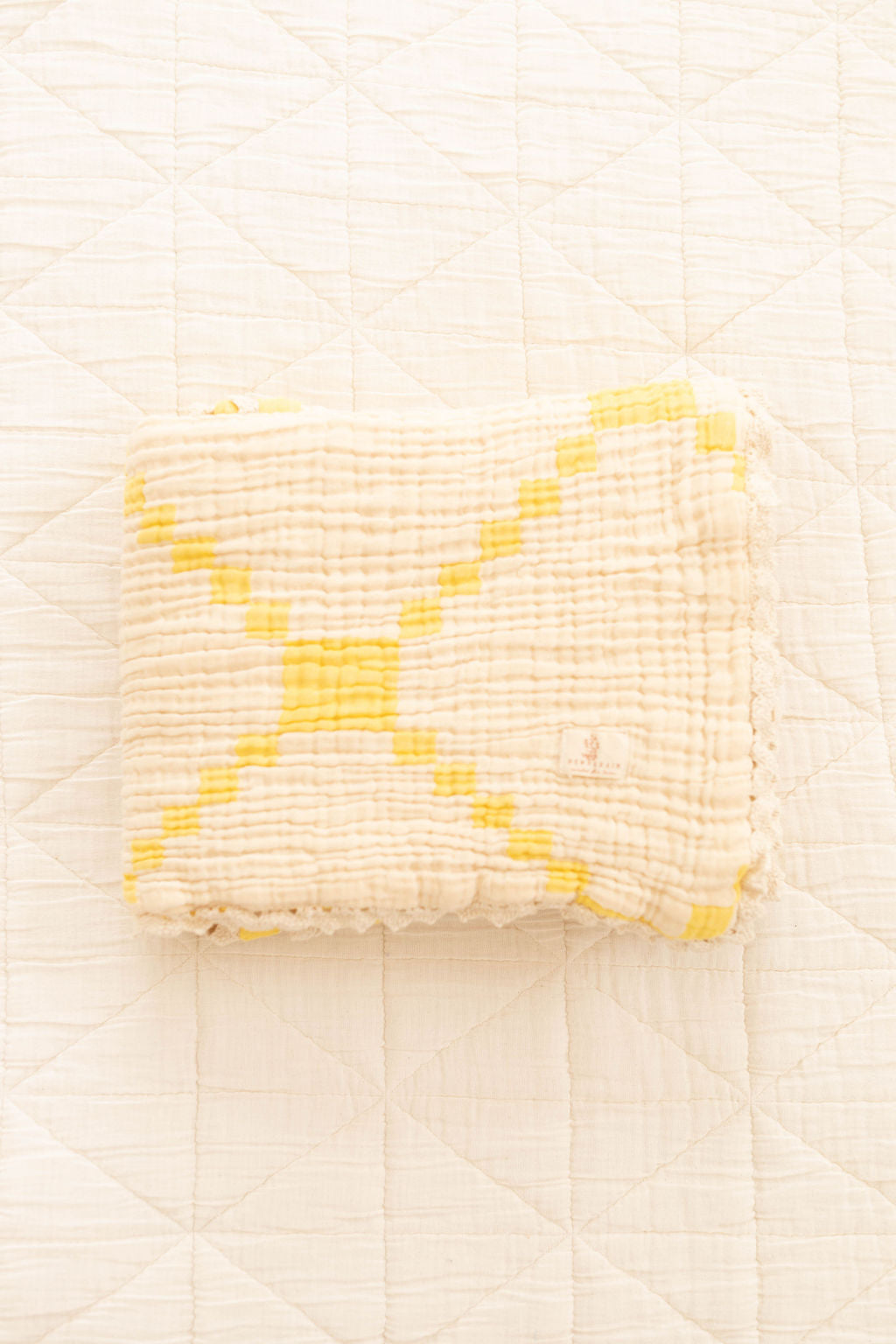 layered gauze blanket - butter
