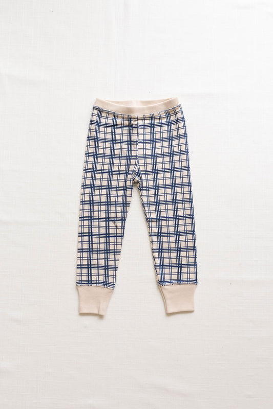 rib home pant | french plaid