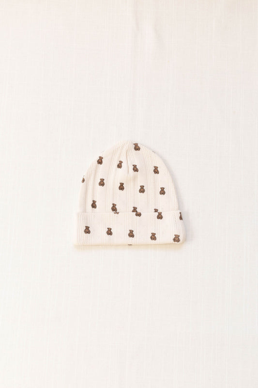 beanie | pointelle - teddy