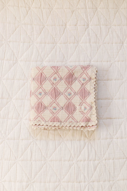 patchwork blanket - bouquet