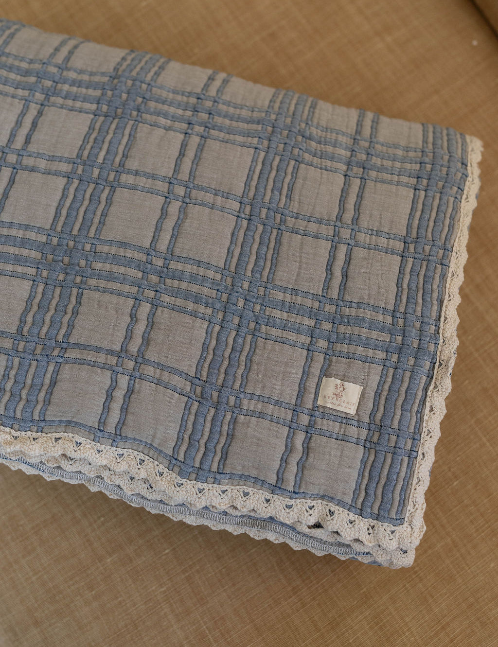 french plaid quilt twin - bluebelle