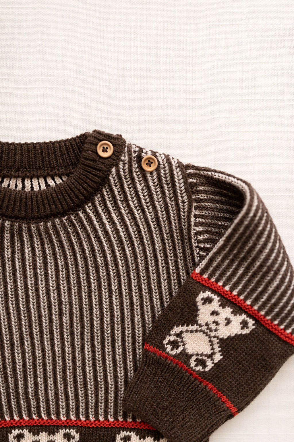 knit sweater - espresso teddy