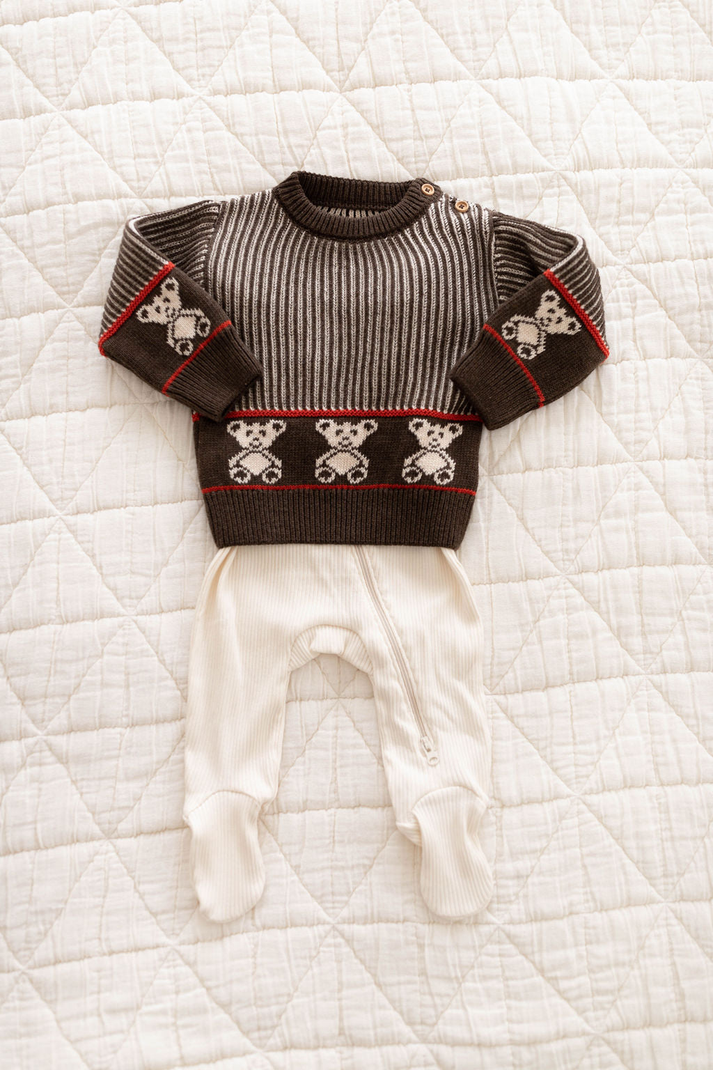 knit sweater - espresso teddy