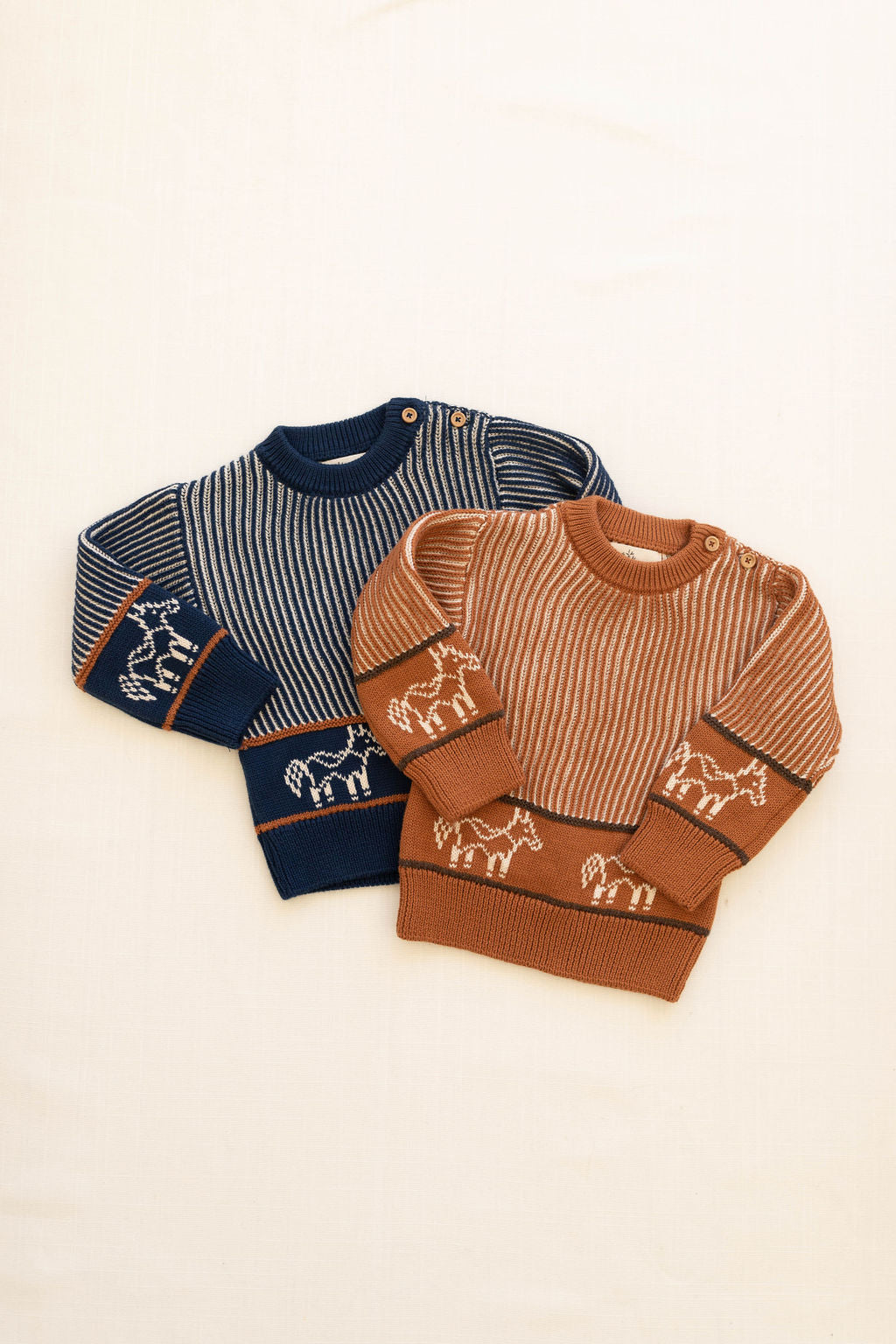 knit sweater - hazelnut pony