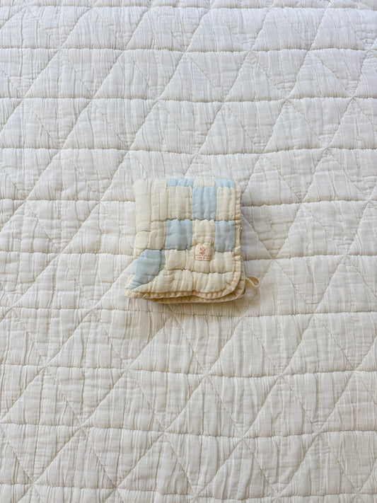 cottage quilt lovie - powder