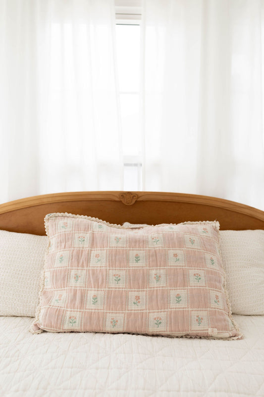 patchwork pillowcase - fleur