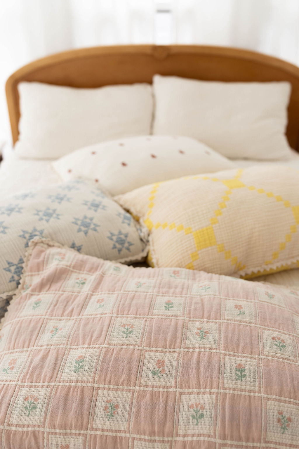 patchwork pillowcase - fleur