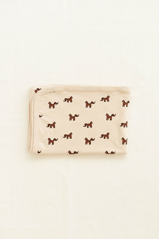 receiving blanket | pony