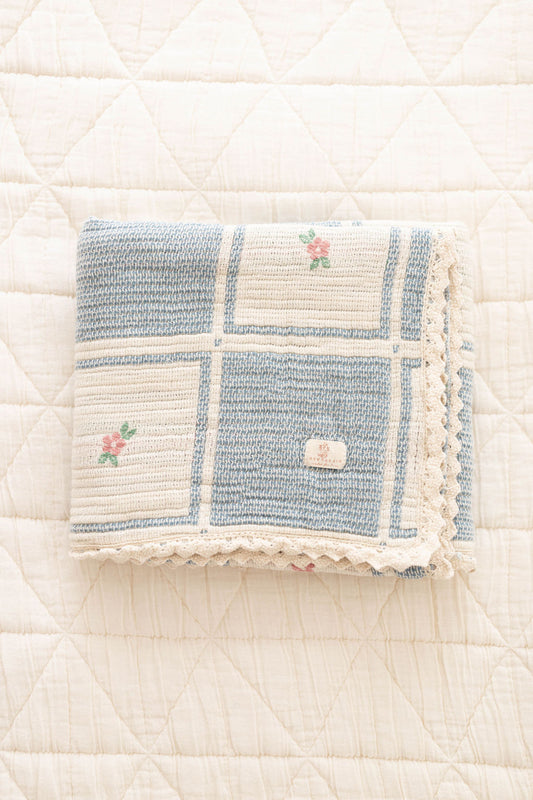 patchwork blanket - spring bloom