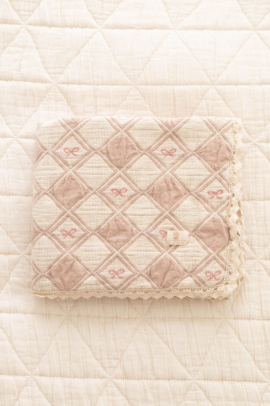 patchwork blanket - bow