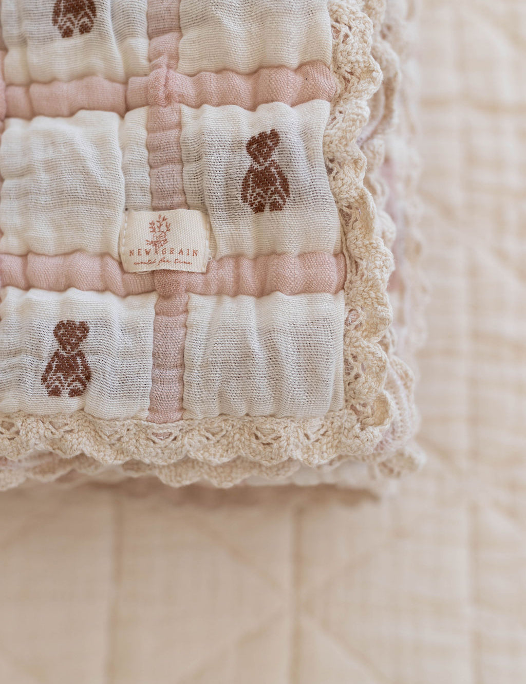 keepsake quilt - teddy petal