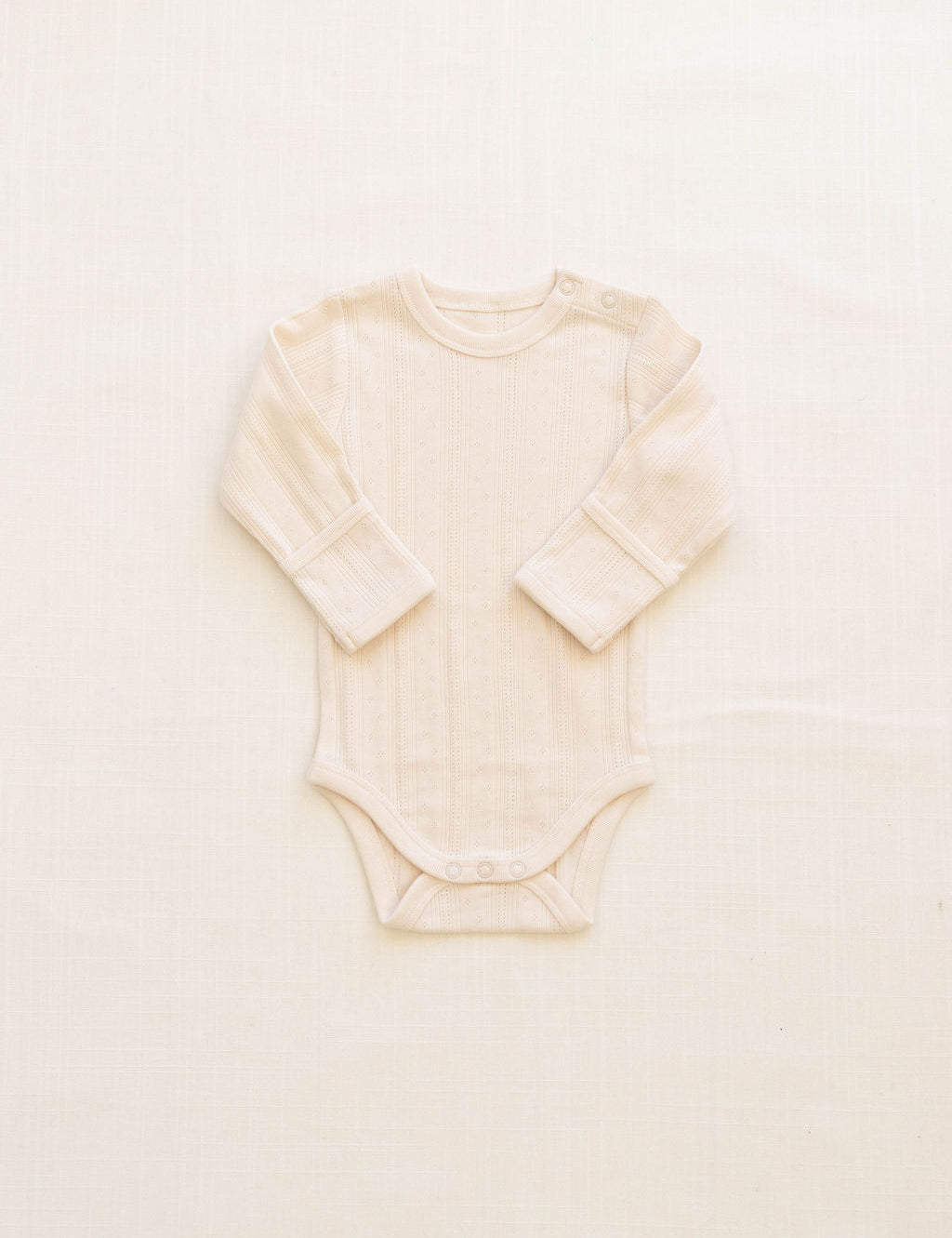 onesie + pant set | pointelle - milk