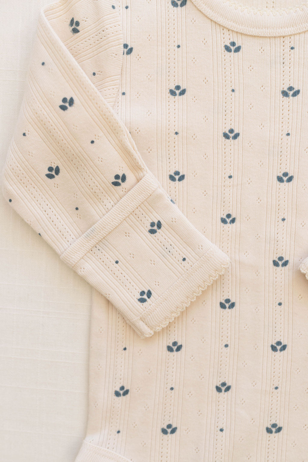 onesie + pant set | pointelle - bluebelle