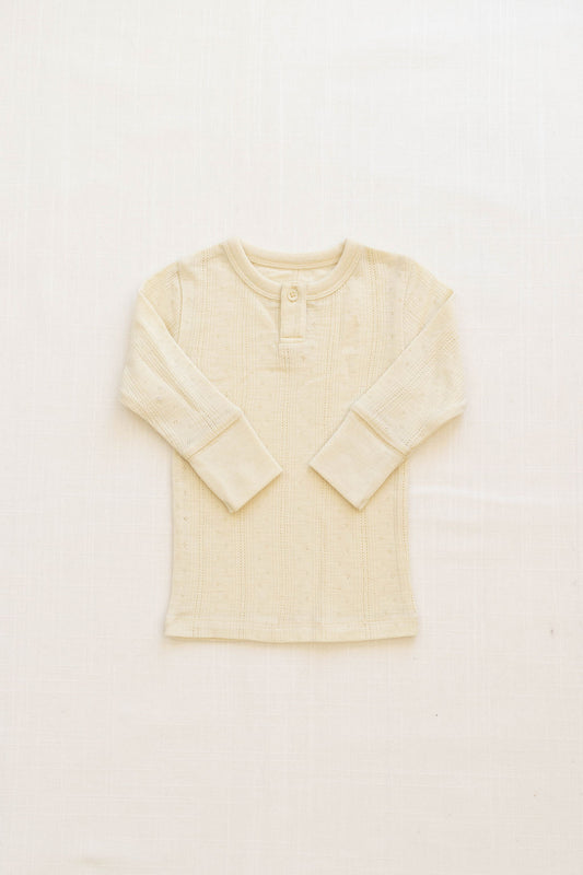 henley | merino wool - buttercream