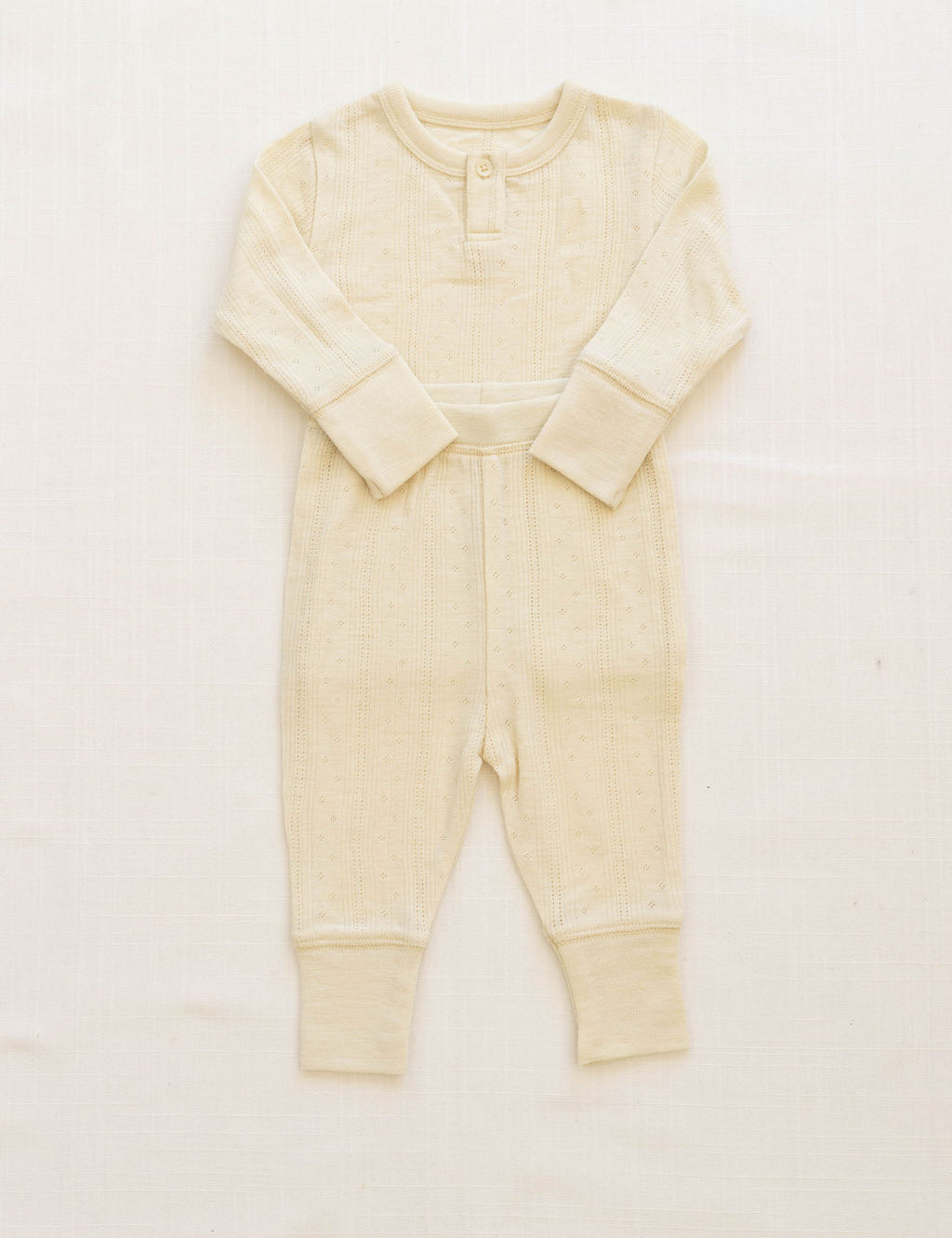henley | merino wool - buttercream