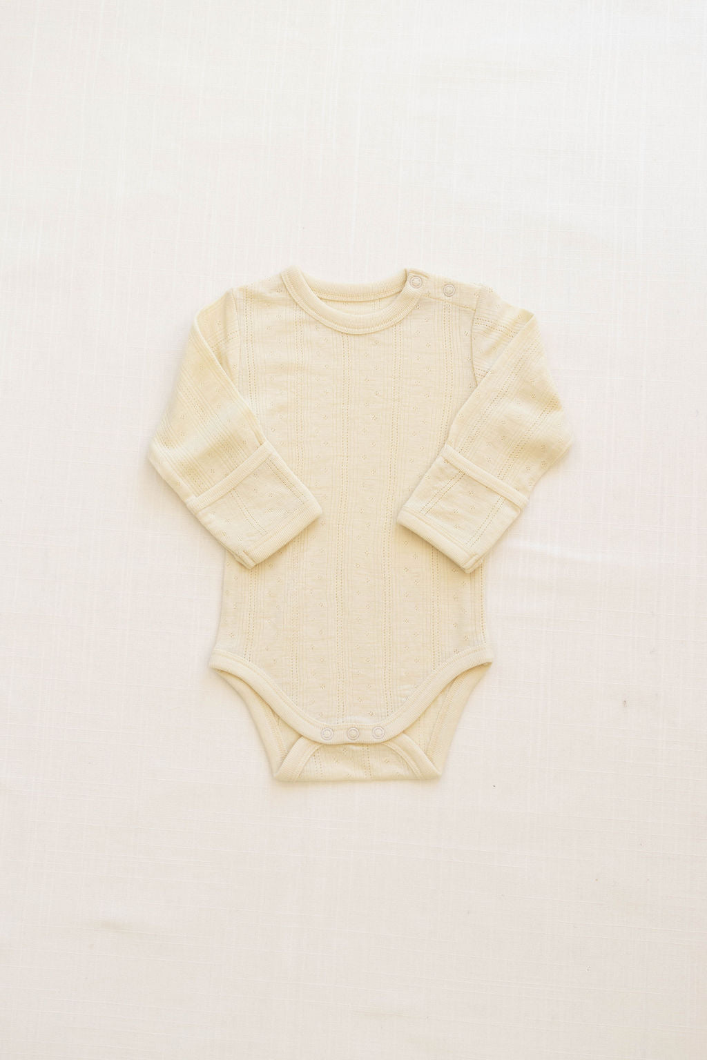 onesie | merino wool - buttercream