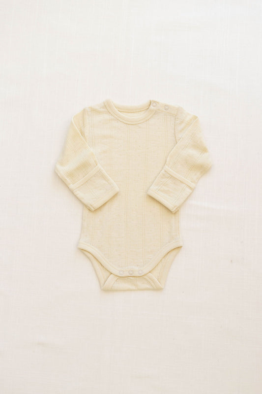 onesie | merino wool - buttercream