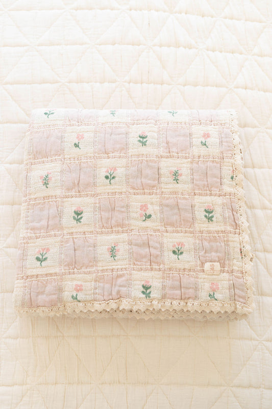 patchwork blanket | twin - fleur