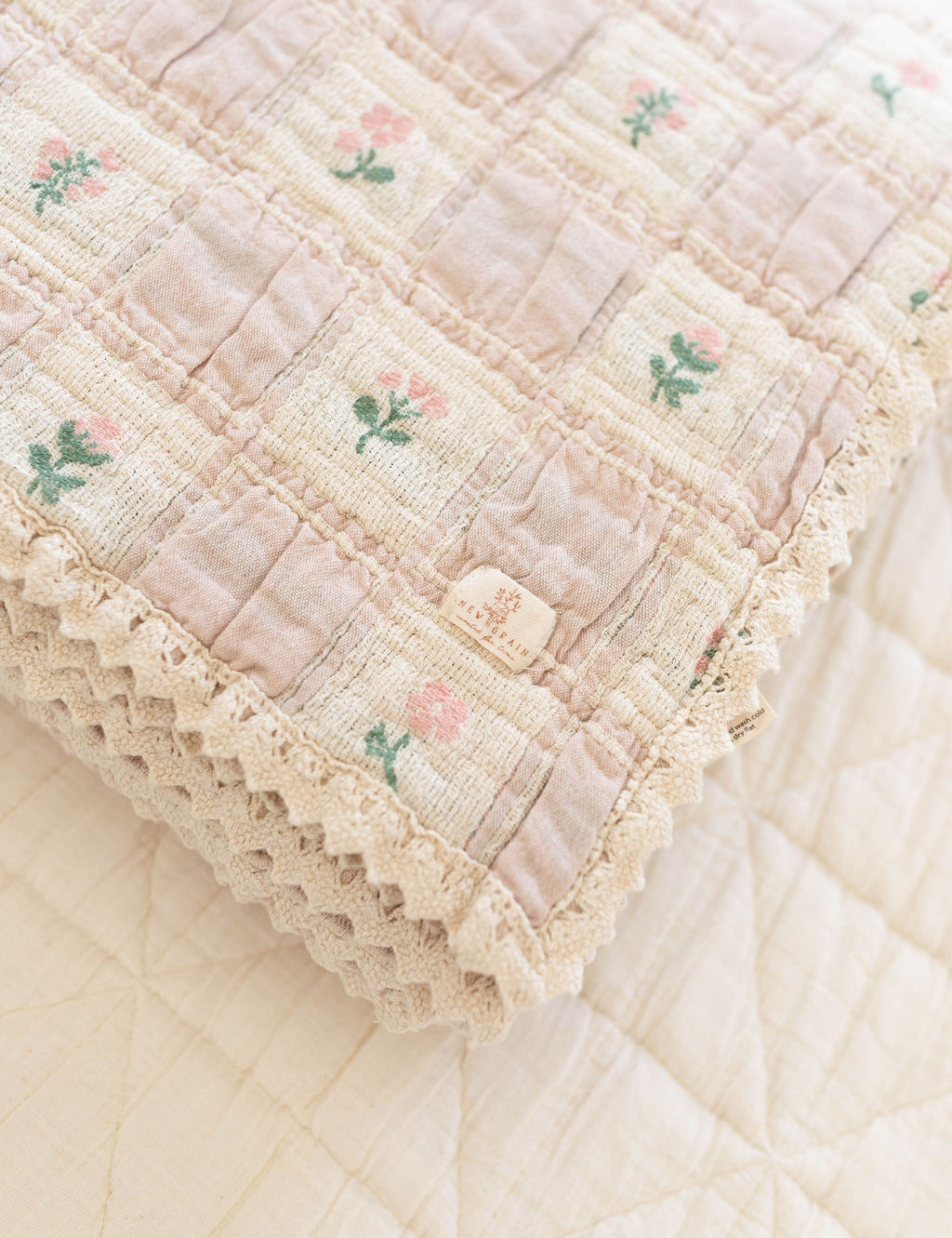 patchwork blanket | twin - fleur