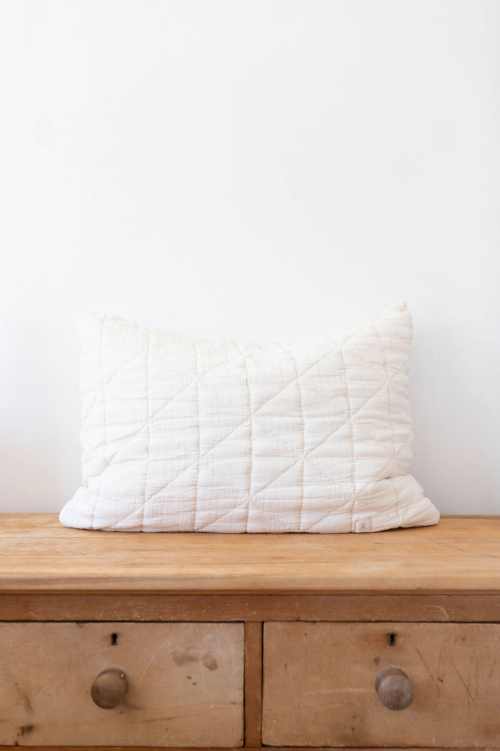 quilted pillowcase - natural